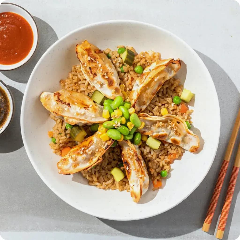 Crispy Chicken Potsticker Bowl