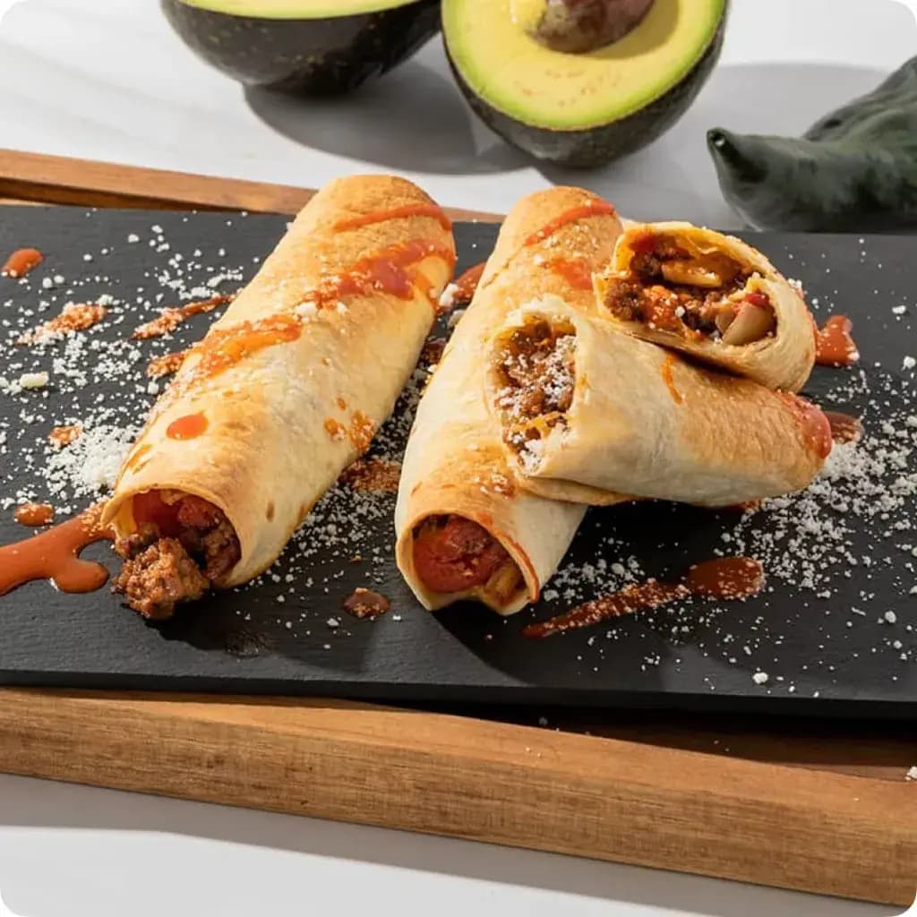 Chipotle Ground Beef Flautas