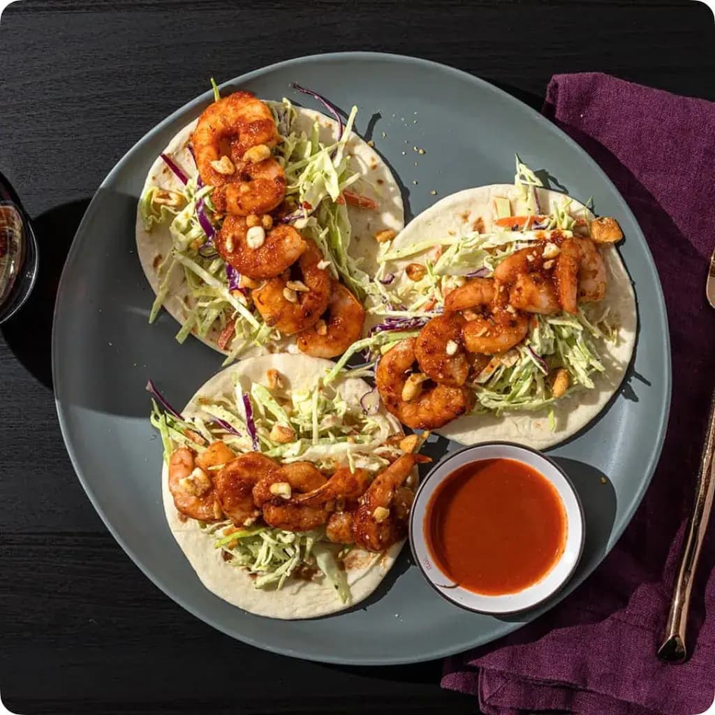 Honey Chipotle Shrimp Tacos